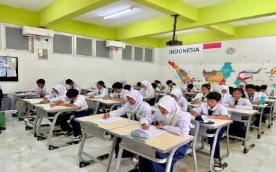 Suasana KBM di Kelas SMP PGRI 9 Jakarta Berjalan Nyaman dan Kondusif