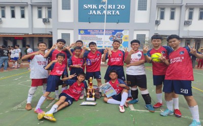 SMP PGRI 9 Jakarta meraih Juara 2 Lomba Futsal di SMK PGRI 20 JAKARTA